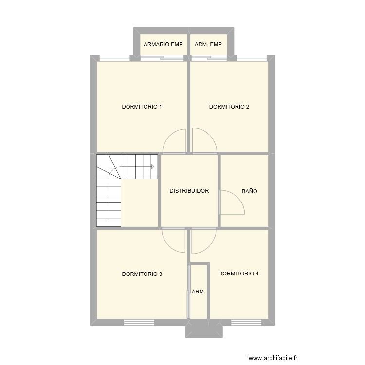 BIOTA P1. Plan de 11 pièces et 48 m2