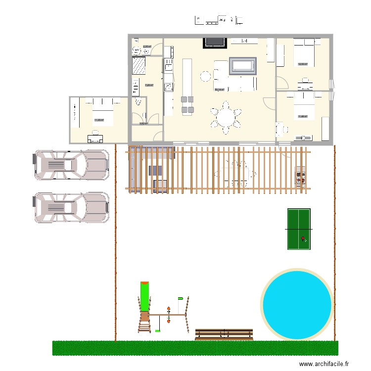 maison. Plan de 0 pièce et 0 m2