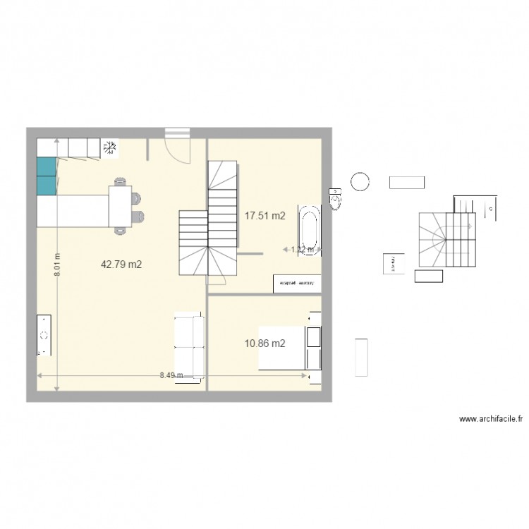 maison RDC 100 N2. Plan de 0 pièce et 0 m2