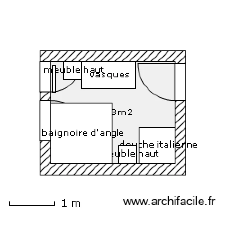 plan de salle de bain. Plan de 