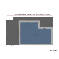 Piscine avec mini mini terrasse 