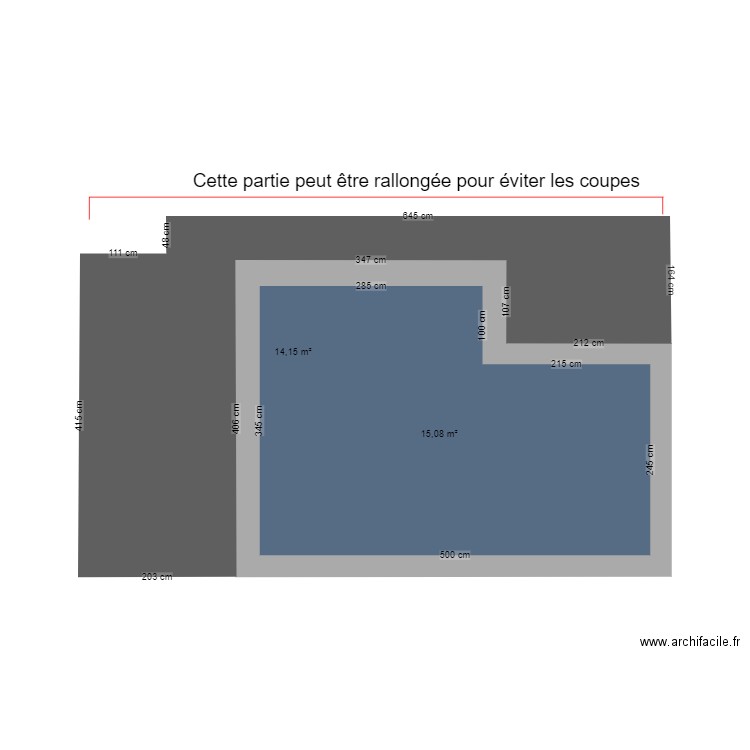 Piscine avec mini mini terrasse . Plan de 0 pièce et 0 m2