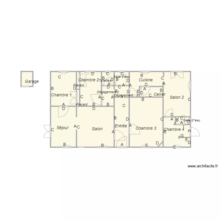 Croquis FROUIN plomb. Plan de 