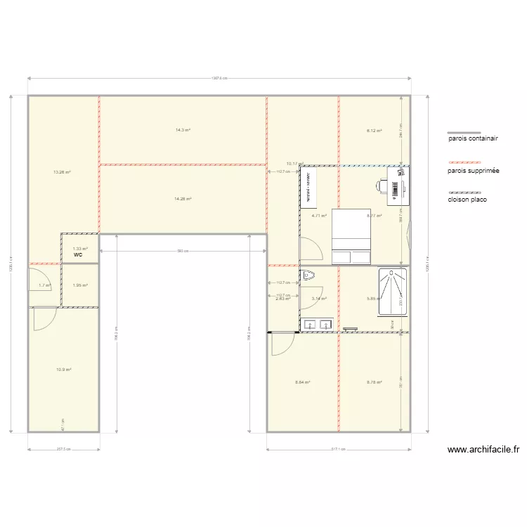 conteneur 5. Plan de 