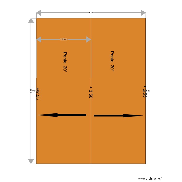 Toiture . Plan de 0 pièce et 0 m2