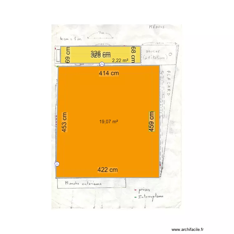 Plan T&eacute;o Cognigni. Plan de 