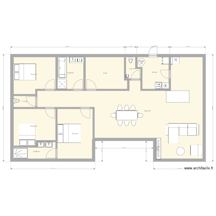 Mimito complet. Plan de 0 pièce et 0 m2