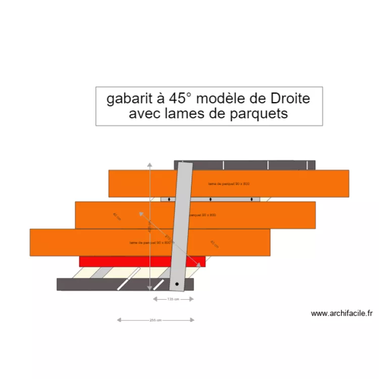 gabarit tenonneuse avec lames de parquets 2. Plan de 