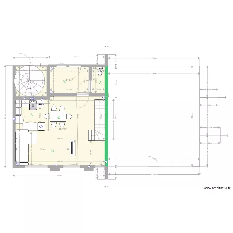 grarage ren&eacute; maison 2 projet n 3. Plan de 