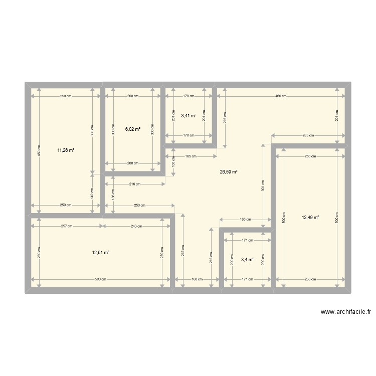 plan 1. Plan de 0 pièce et 0 m2