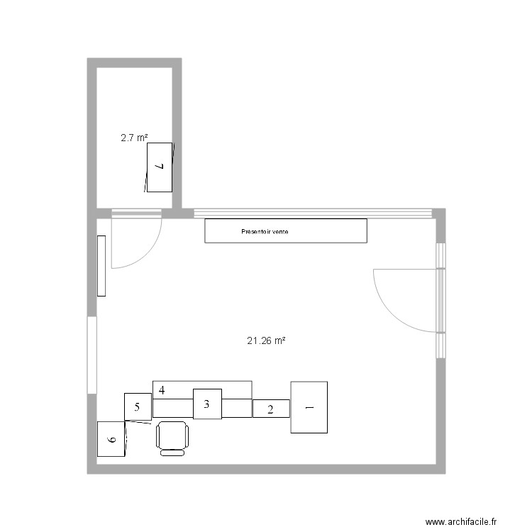 Zadkine existant. Plan de 0 pièce et 0 m2