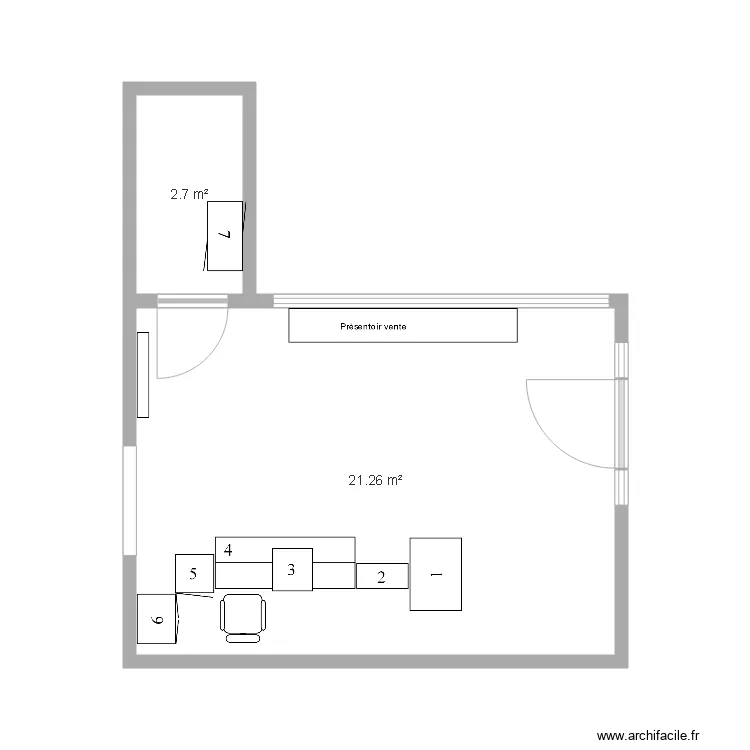 Zadkine existant. Plan de 
