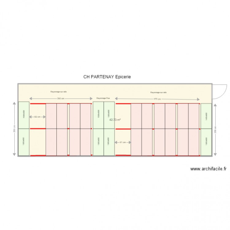 CH PARTHENAY Epicerie 1. Plan de 0 pièce et 0 m2