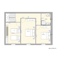 Plan1 Etage Chambres et SdB