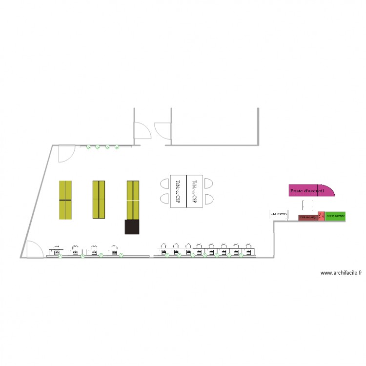 Salle de réf V1. Plan de 0 pièce et 0 m2