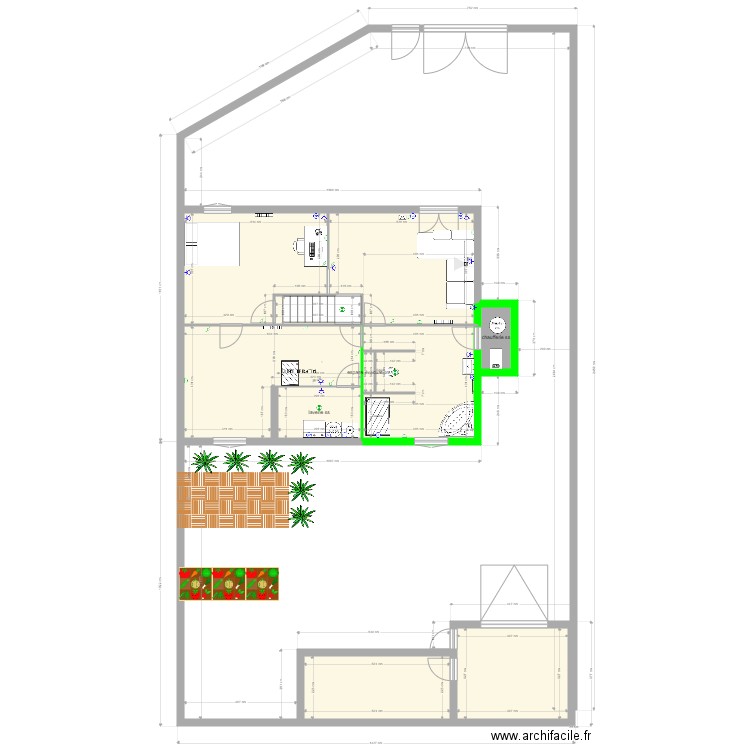 MAILLY CHAMPAGNE. Plan de 20 pièces et 194 m2