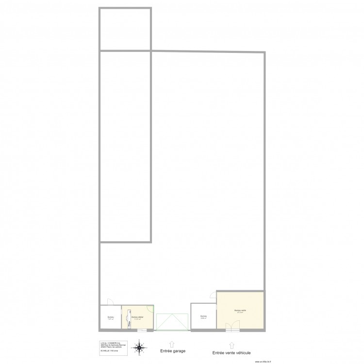 garage. Plan de 0 pièce et 0 m2