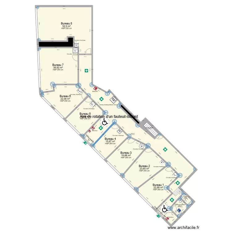 Bureau Anthony 2. Plan de 