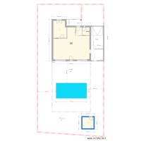 plan interieur bonne cote et extérieur avec picine et local
