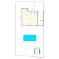 plan interieur bonne cote et extérieur avec picine et local