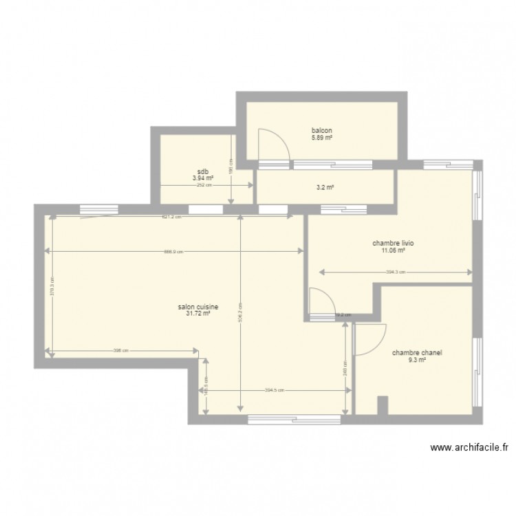 2 pieces etage 2. Plan de 0 pièce et 0 m2