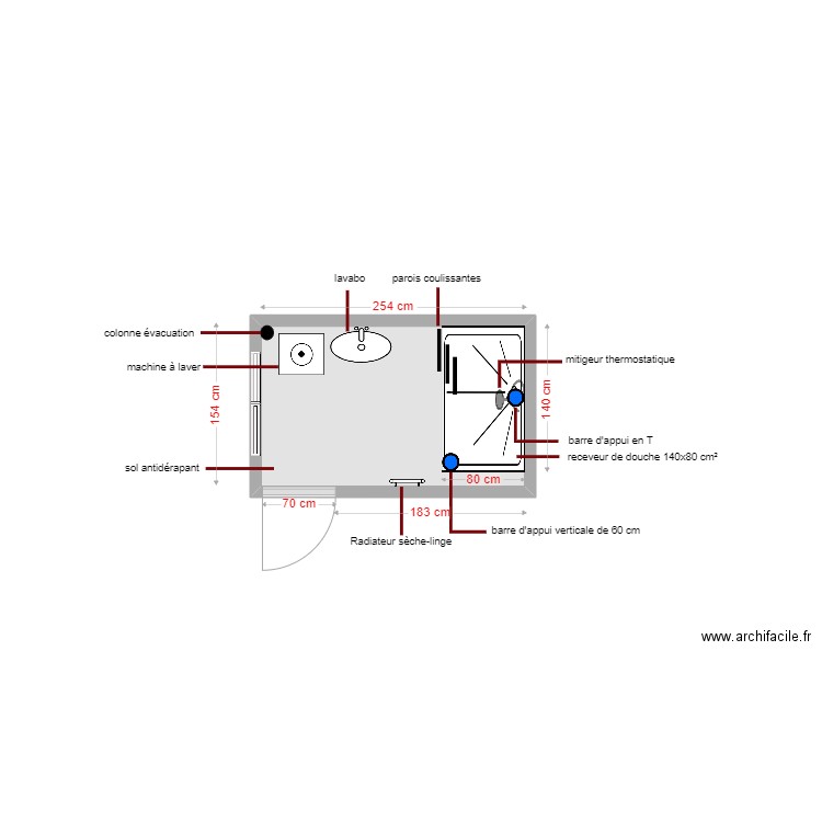 plan projeté dossier 6440. Plan de 0 pièce et 0 m2