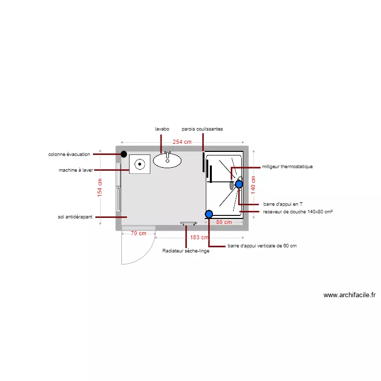 plan projet&eacute; dossier 6440. Plan de 