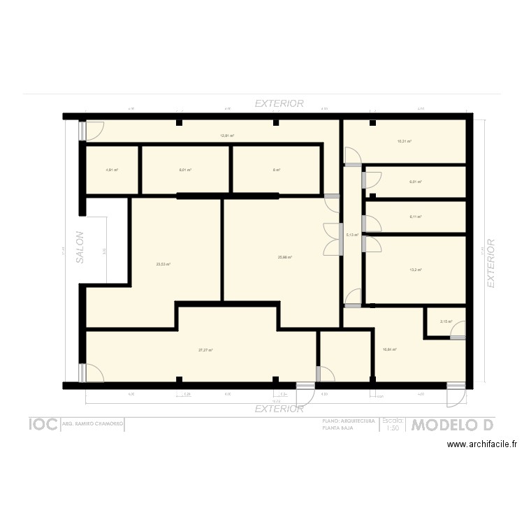 PLANO D. Plan de 0 pièce et 0 m2