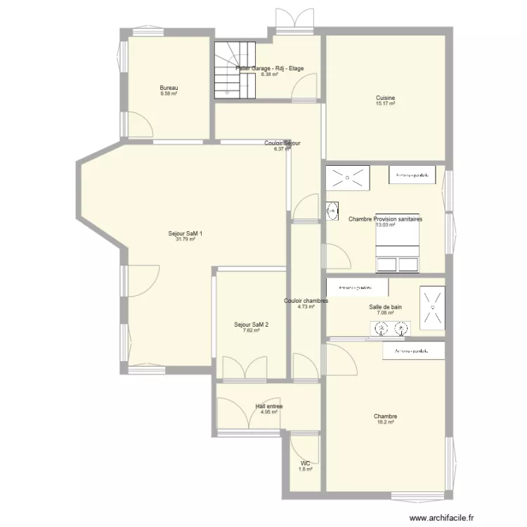 Portet 1940 Fonctionnel. Plan de Portet 1940 Fonctionnel. Plan de