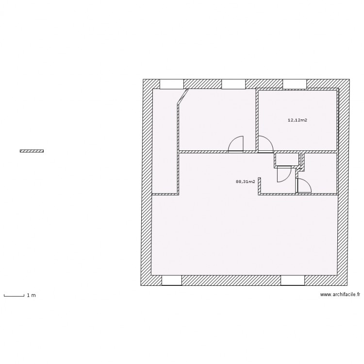  surface. Plan de 0 pièce et 0 m2