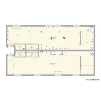 plan 1er &eacute;tage m&eacute;dr&eacute;c electricien