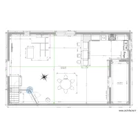 Plan salon s&eacute;jour cuisine