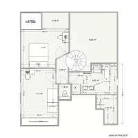 5B GG  SDB Plan g&eacute;n&eacute;ral am&eacute;nag&eacute; douche &agrave; gauche