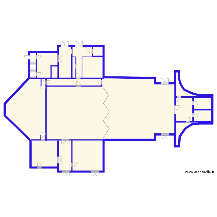 plan évacuation Rdc STE  situation après travaux. Plan de 0 pièce et 0 m2