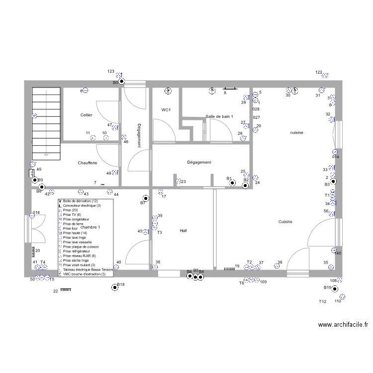 fleurentdidier rdc prise de courant. Plan de 0 pièce et 0 m2