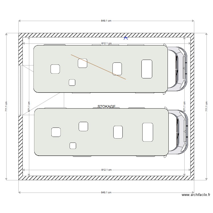 Parking. Plan de 0 pièce et 0 m2