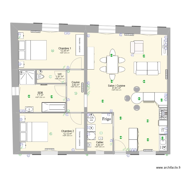 plan Electrique. Plan de 0 pièce et 0 m2
