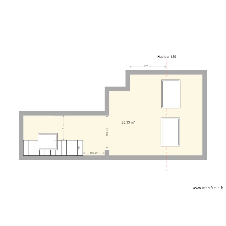 Rennes 7ème étage NU. Plan de 0 pièce et 0 m2