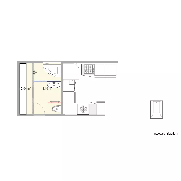 SDB 8 TER. Plan de 