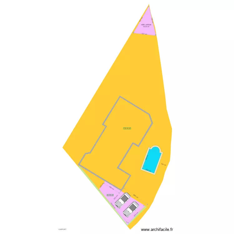 plan carport DR Rivas. Plan de 