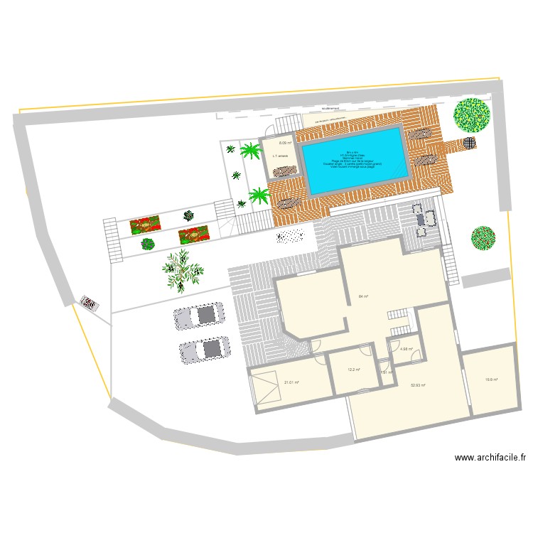 Agnelas piscine v3. Plan de 0 pièce et 0 m2