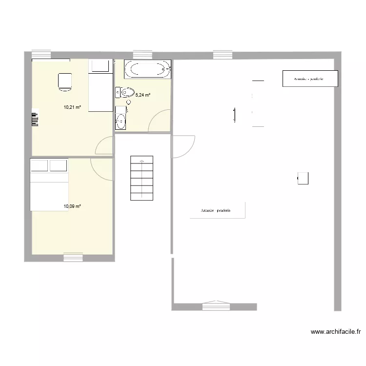 Maison. Plan de 