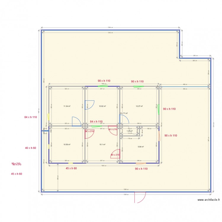 case denise. Plan de 0 pièce et 0 m2