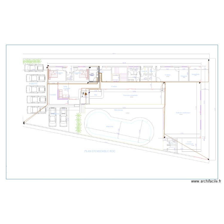 Vidéo surveillance RDC Extérieure Hotel TAZ kribi. Plan de 0 pièce et 0 m2