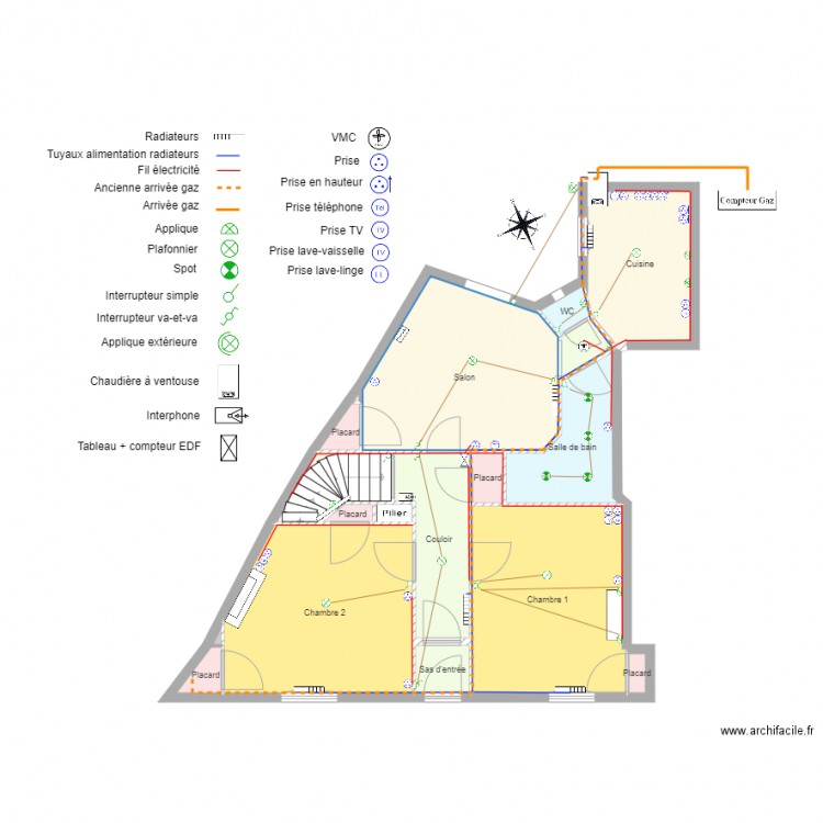 Appartement avant. Plan de 0 pièce et 0 m2