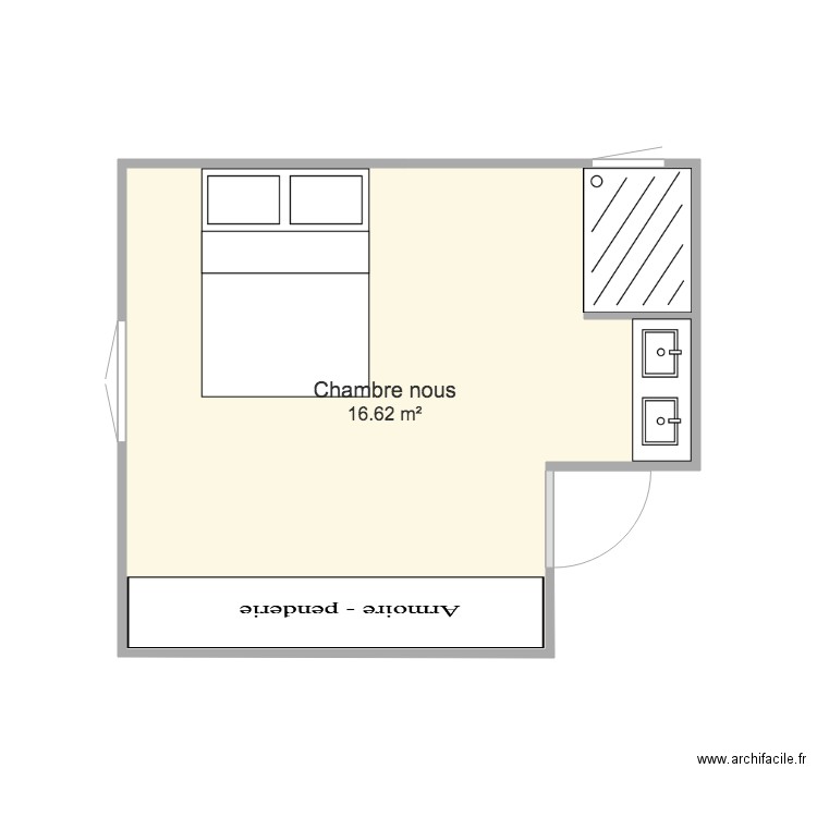 Chambre nous. Plan de 0 pièce et 0 m2