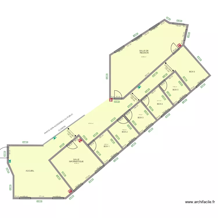 PLAN VIERGE SANS MOBILIER. Plan de PLAN VIERGE SANS MOBILIER. Plan de