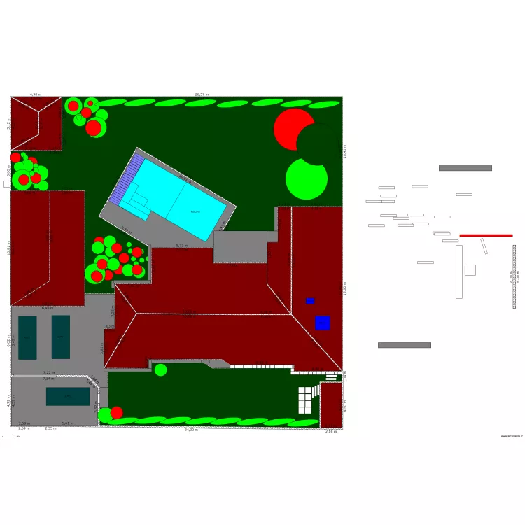 Piscine biez. Plan de Piscine biez. Plan de