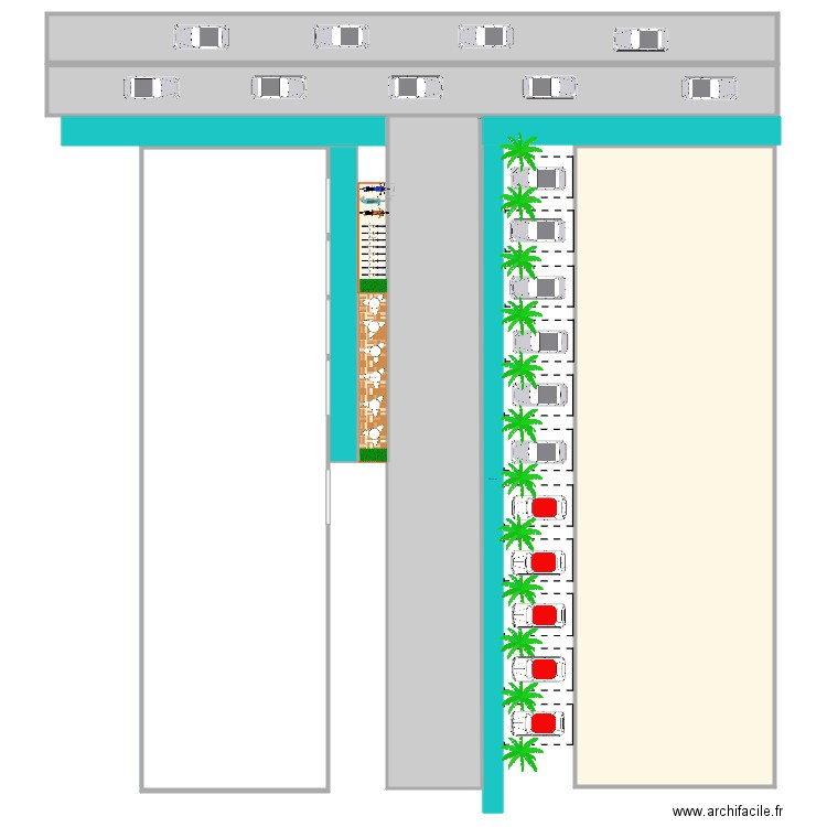 parking projet V1. Plan de 0 pièce et 0 m2