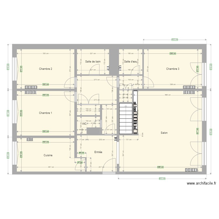 PLAN ACTUEL. Plan de 0 pièce et 0 m2